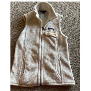 Cream Patagonia vest. Women’s XS